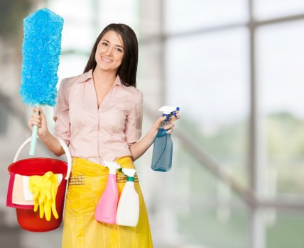 Commercial cleaner servicing a W13 business