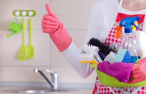 Deep cleaning different hard floor surfaces in a local W13 property