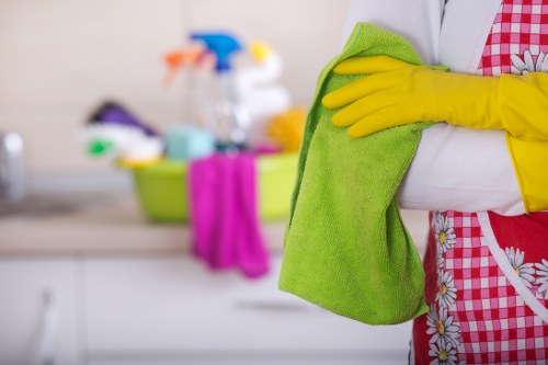 Local carpet cleaning service preparing a room in W13