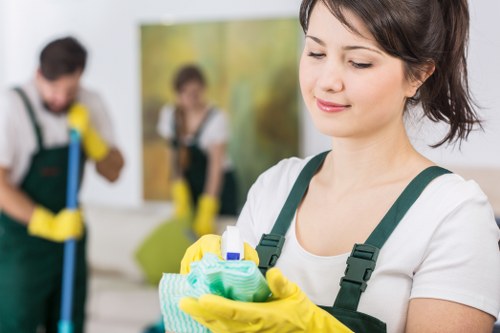 Detailed cleaning of a living room in a W13 rental property